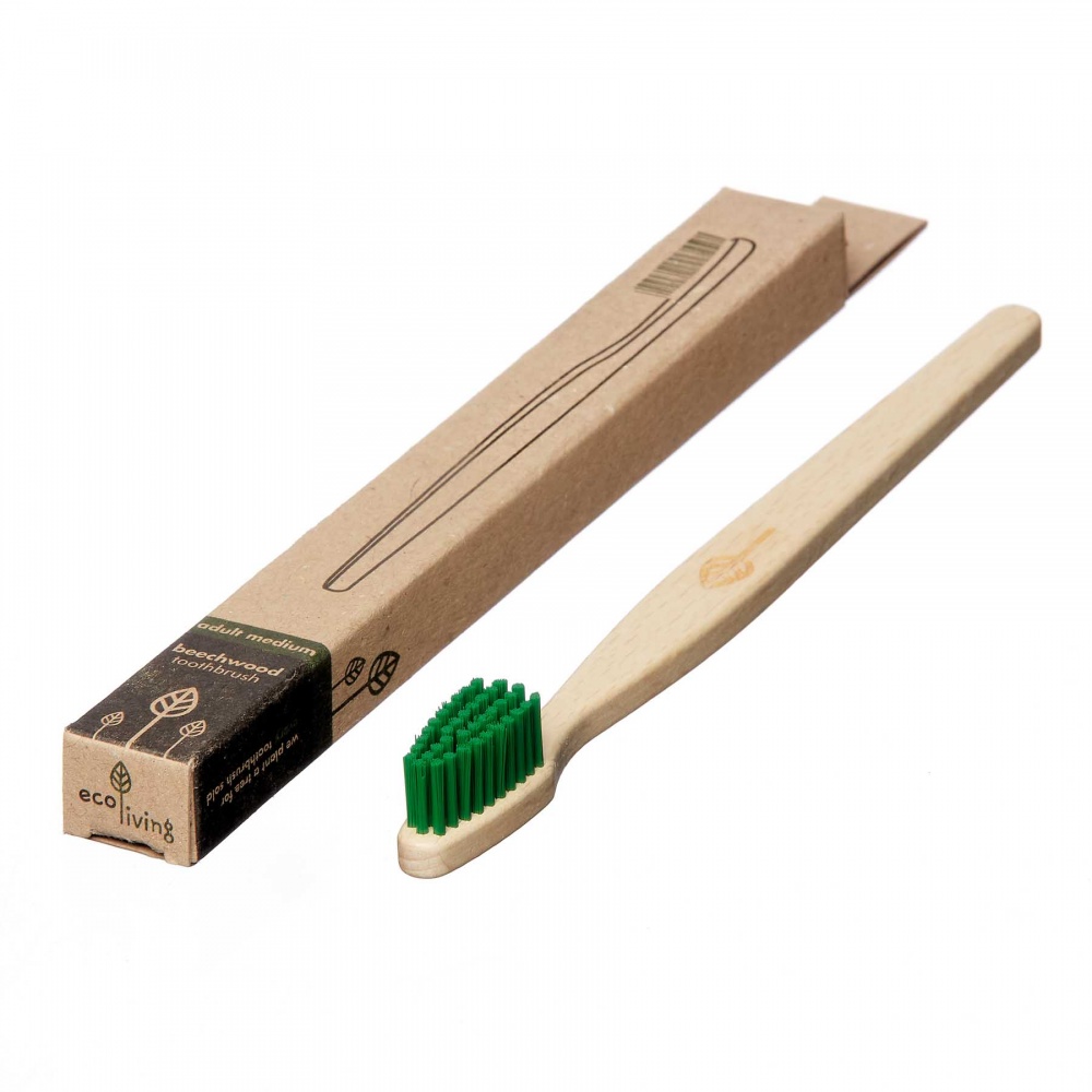 100% Plant-Based Beech Wood Toothbrush - Made in Germany (FSC 100%)